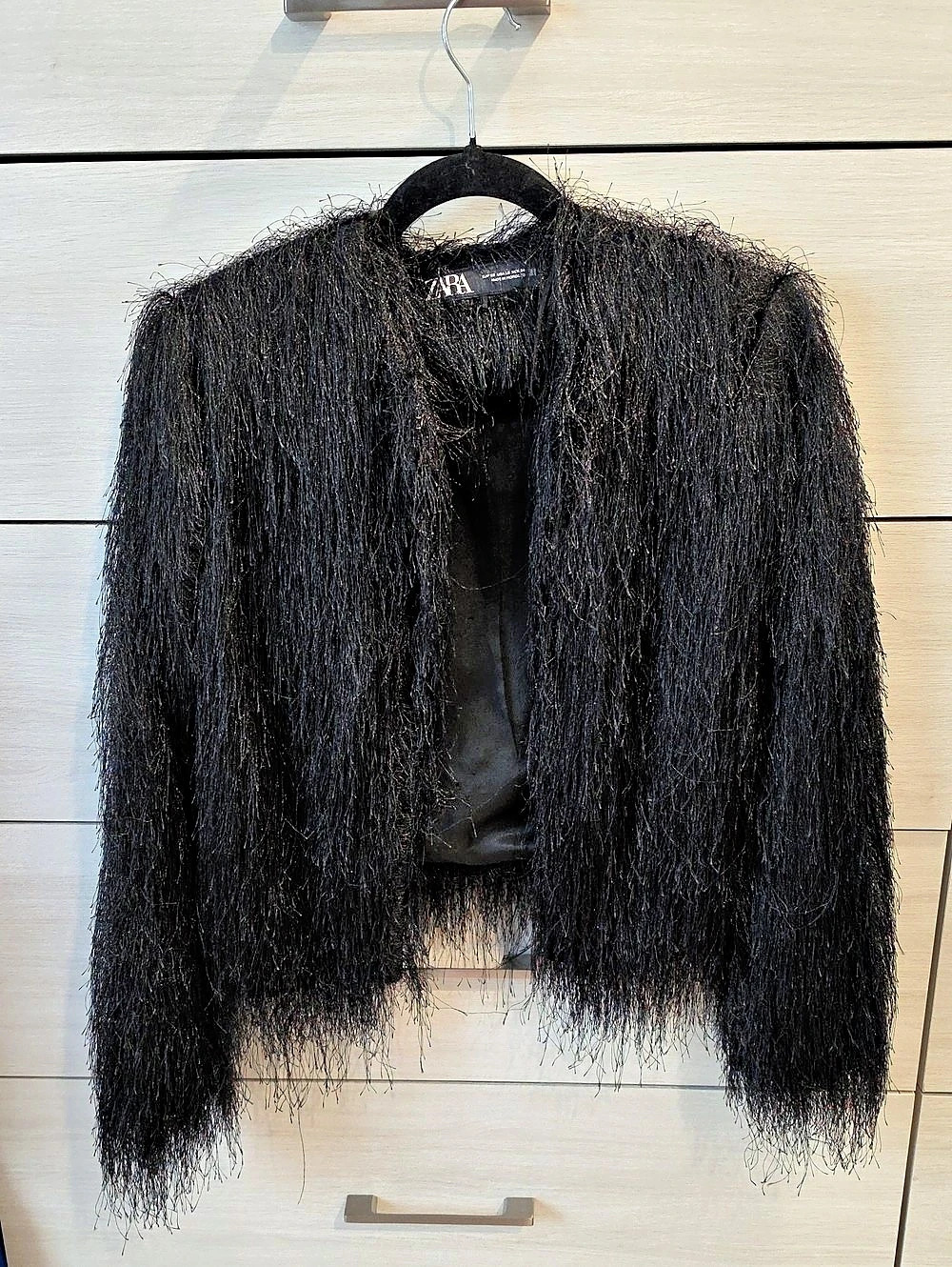 New Structured Fringed Cardigan
